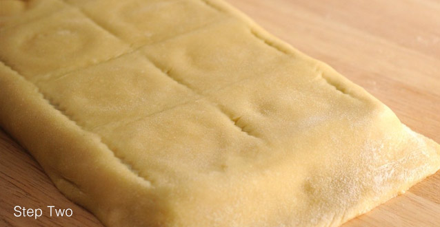 Use your rolling pin over the ravioli tray